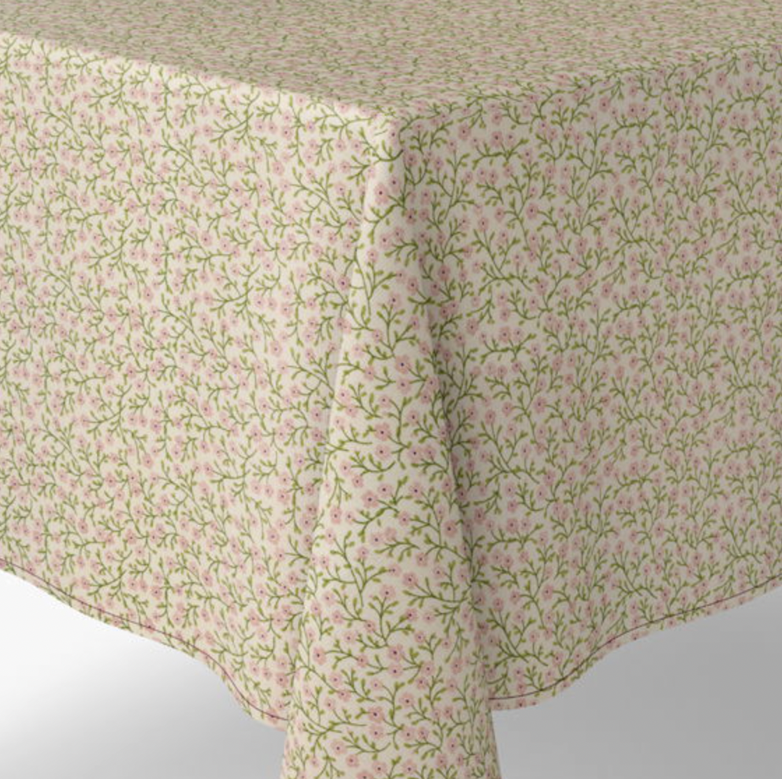 Duk med blommor - 140x240