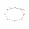 Armband med hjärtan - Silverpläterat