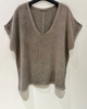 T-shirt Cozy linmix - Brun