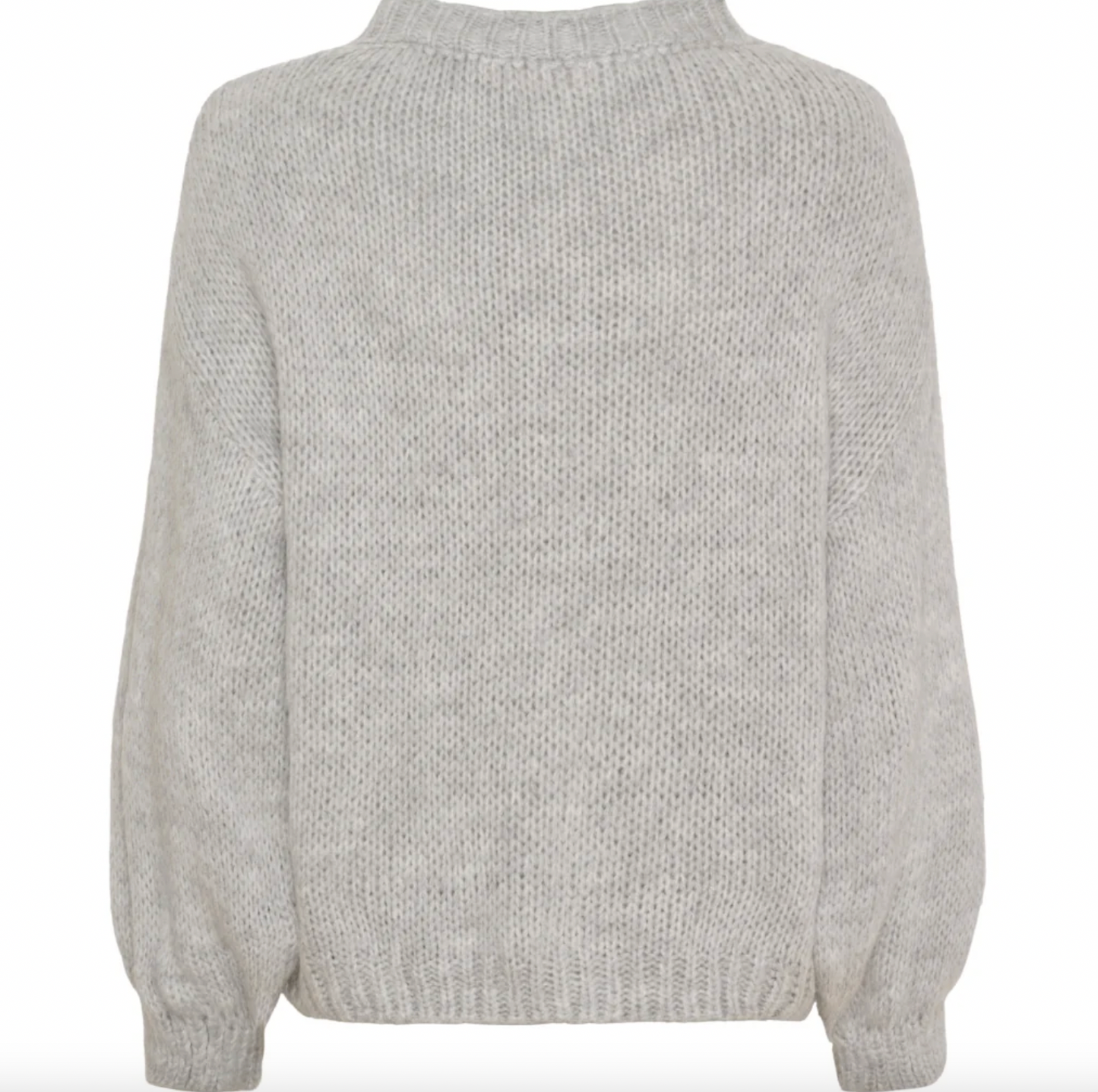 Stickad Smile - Ljusgrå