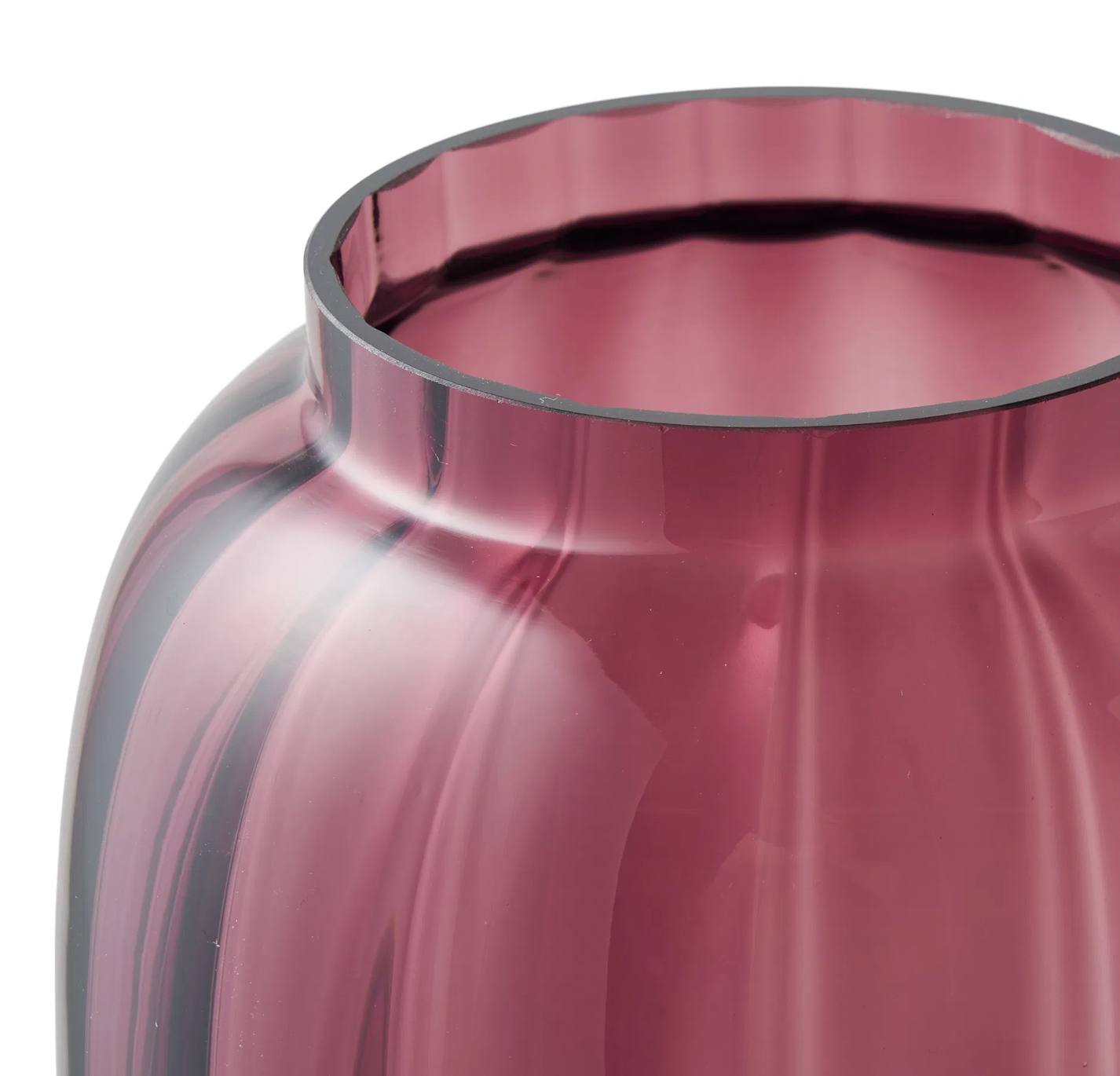 Vas bordeaux - Munblåst glas