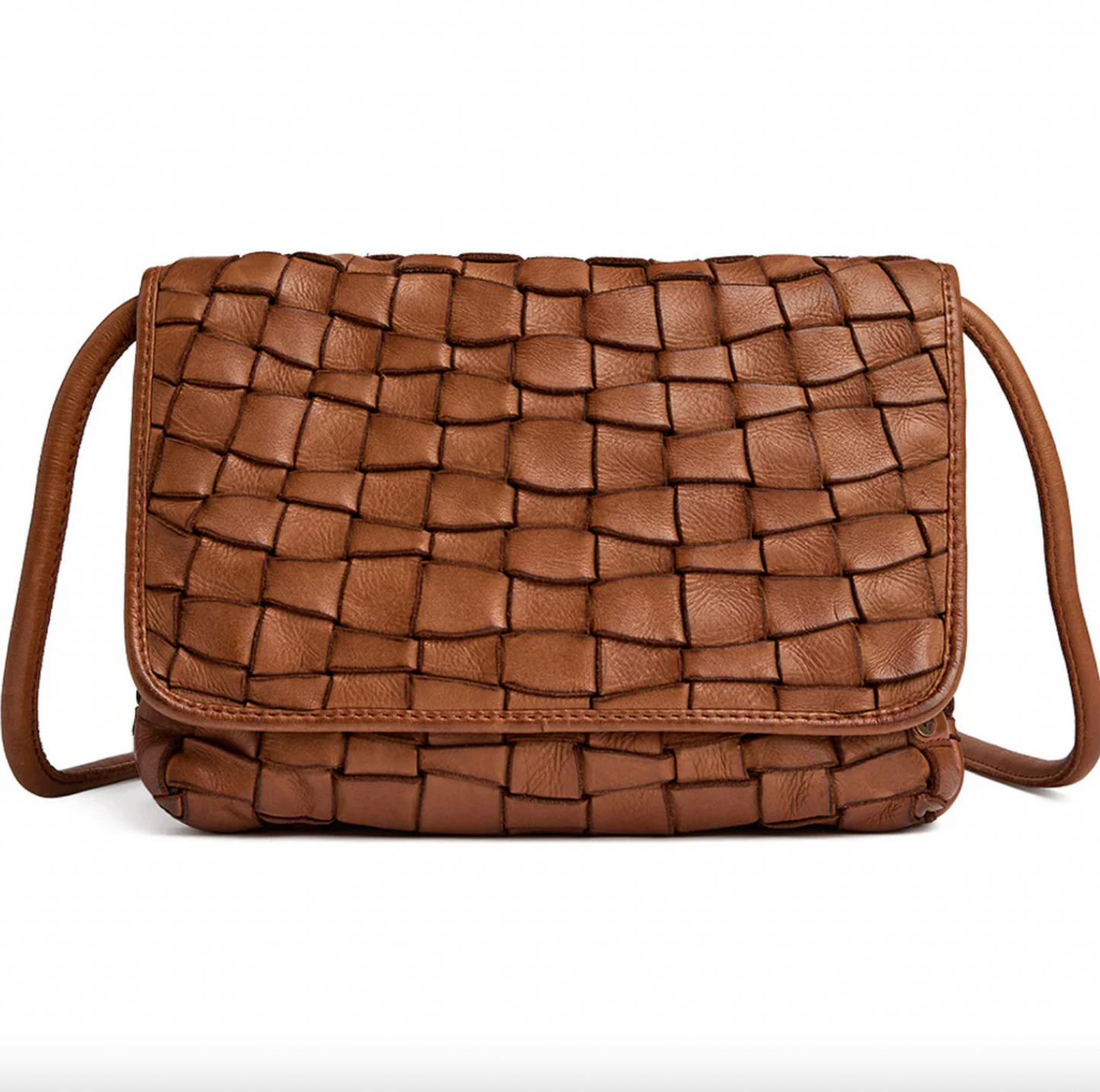 Warsaw Clutch / crossover - Vintage cognac