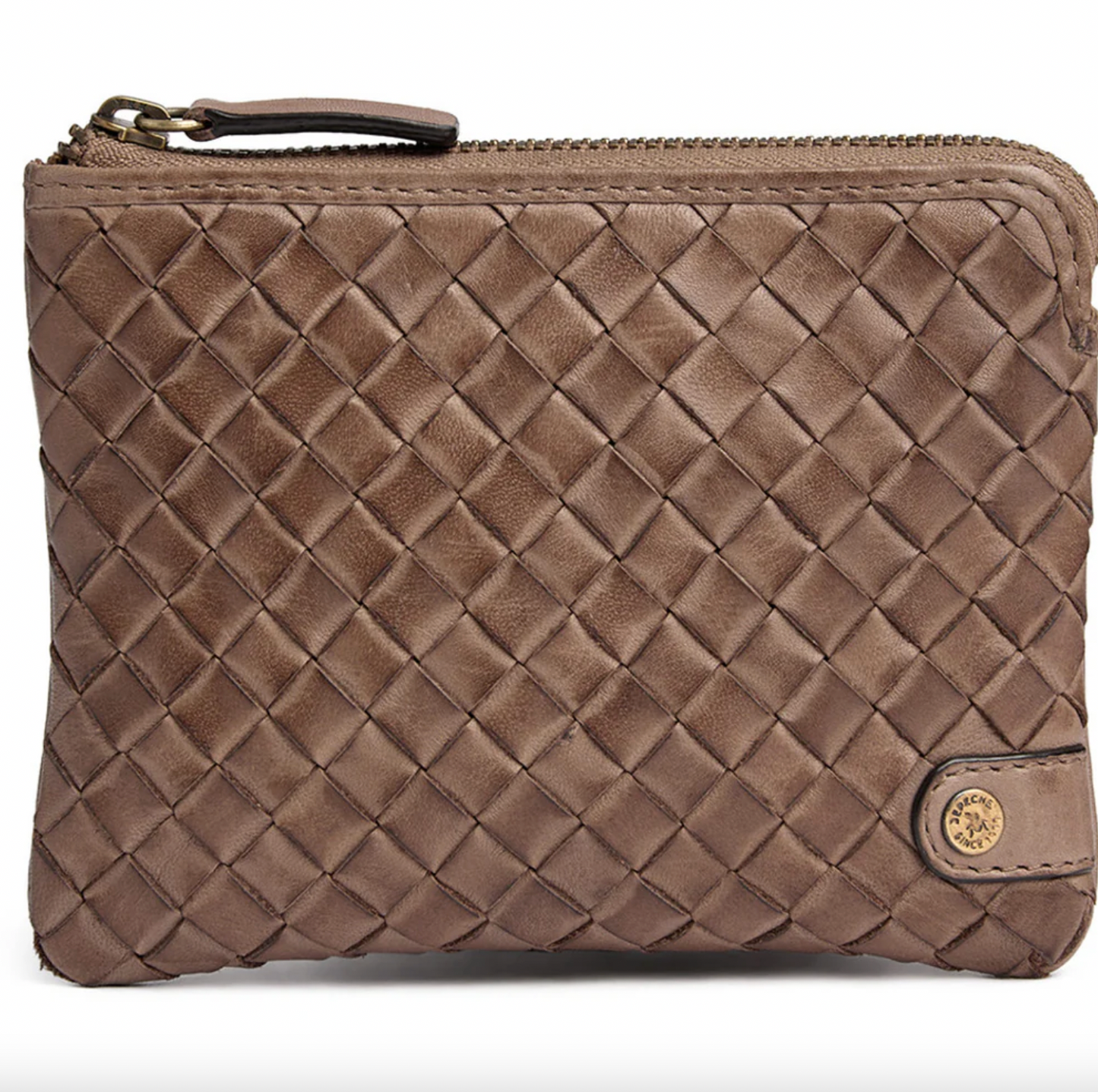 Plånbok Sofya - Handflätad Dark Taupe