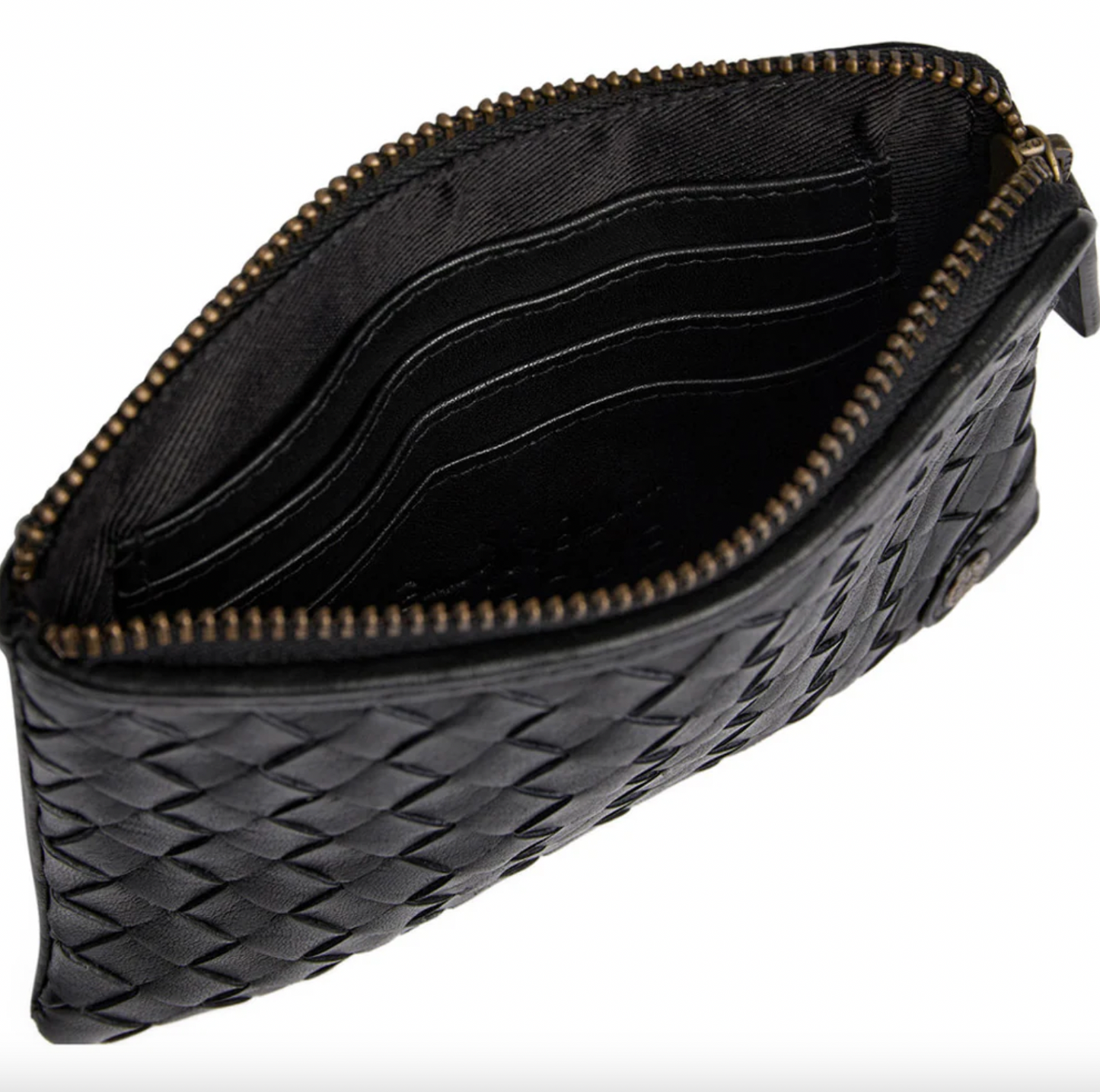 Plånbok Sofya - Handflätad svart