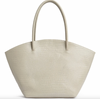 Shopper croco i skinn - Sand