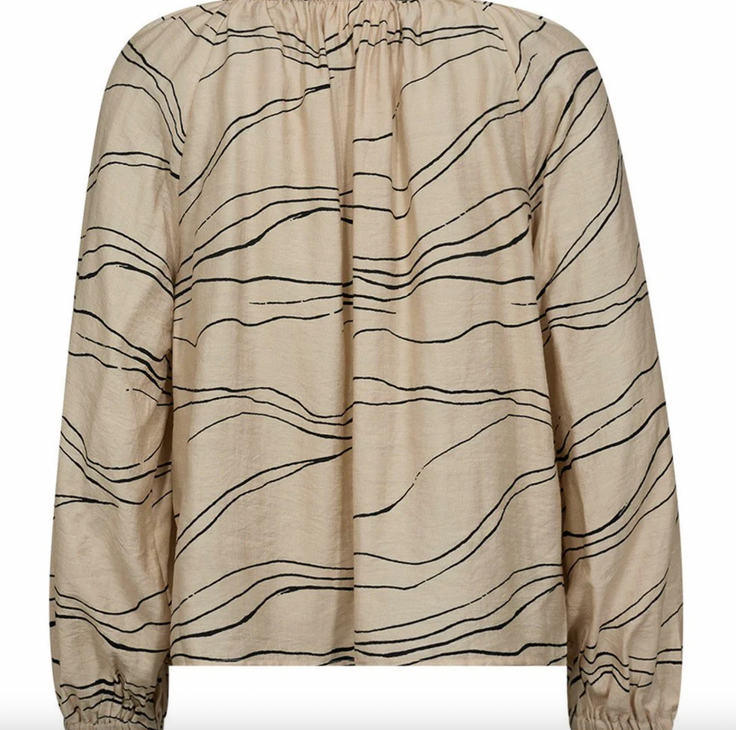 Blus Evy - Cream Graphic