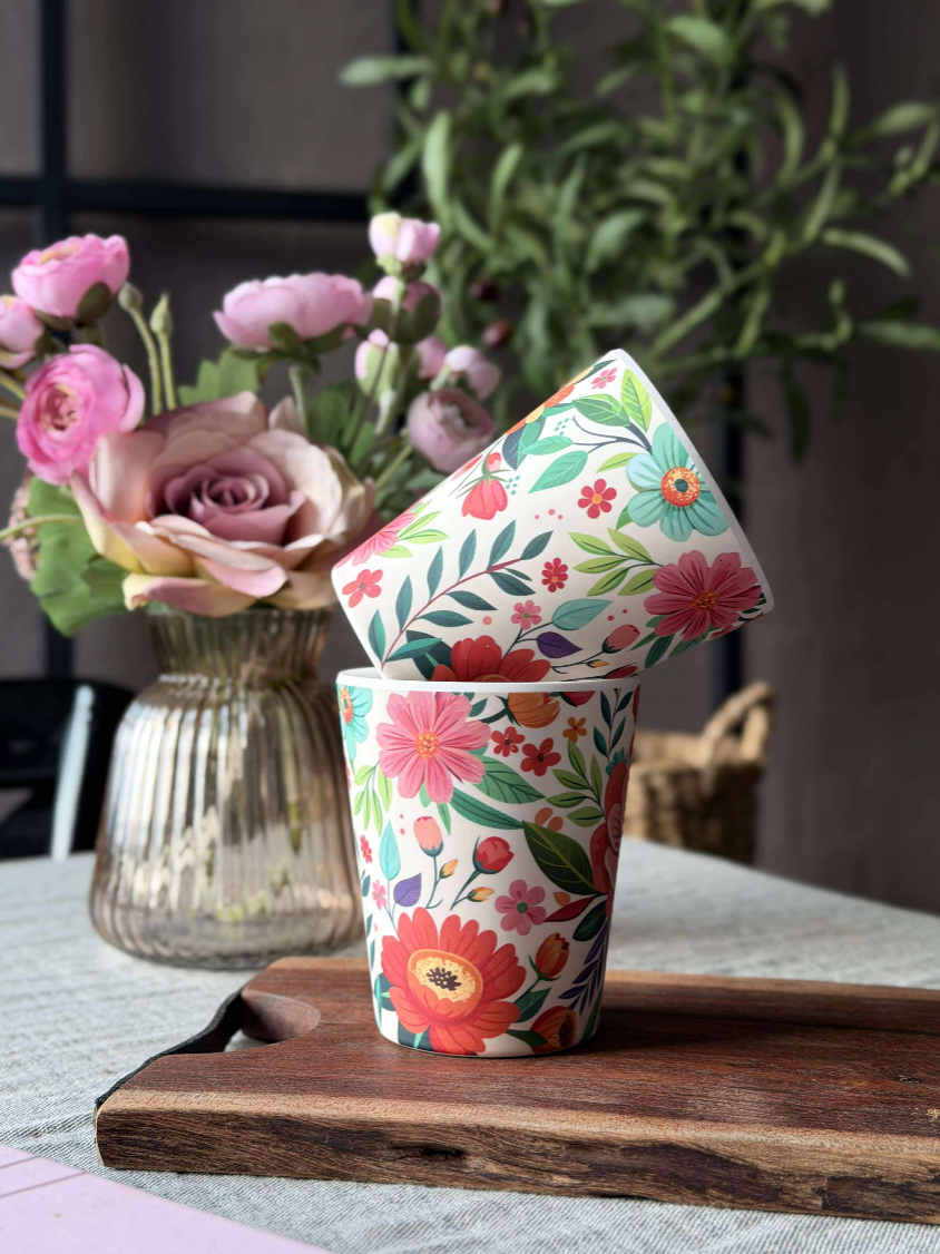 Kopp Flower Melamin