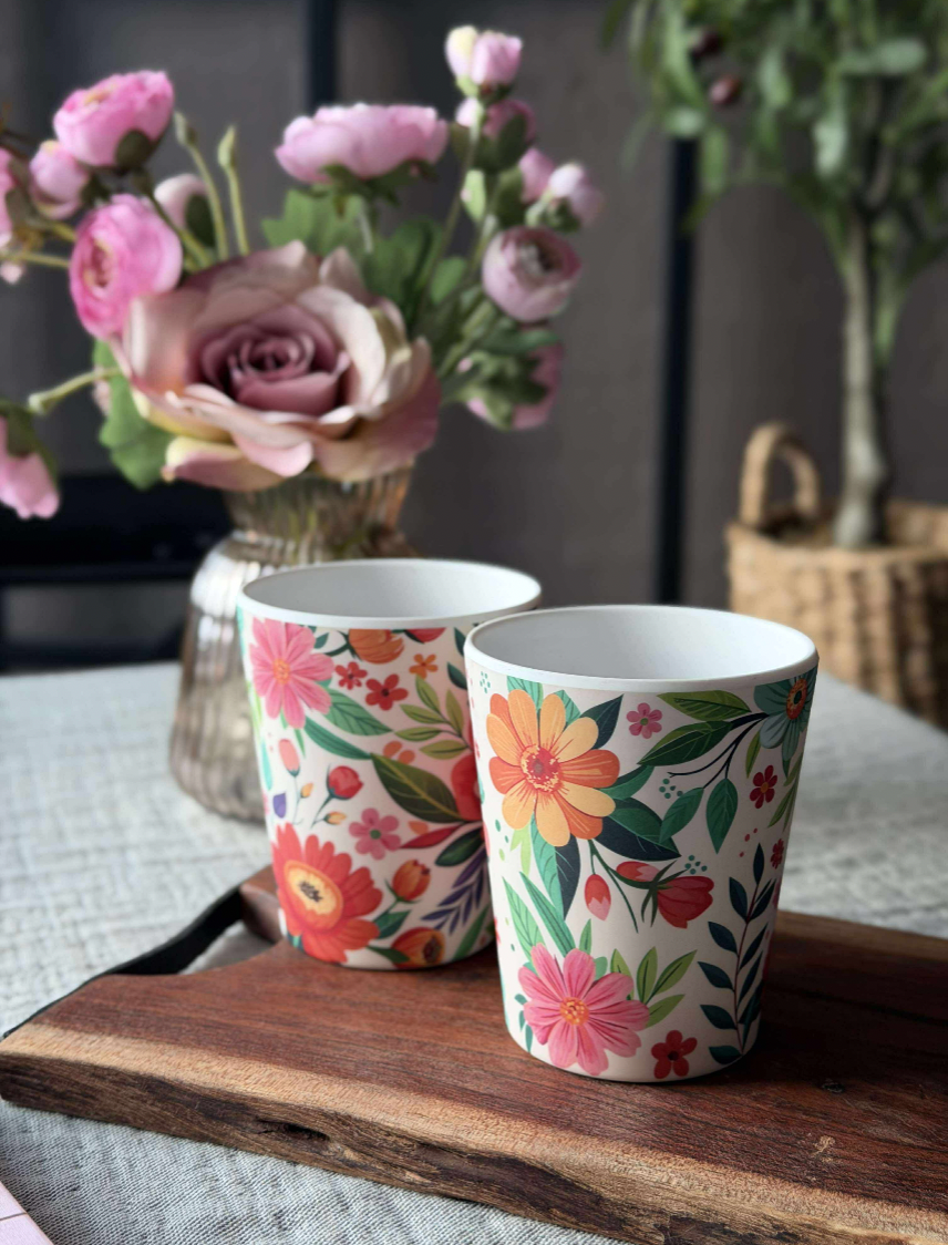 Kopp Flower Melamin