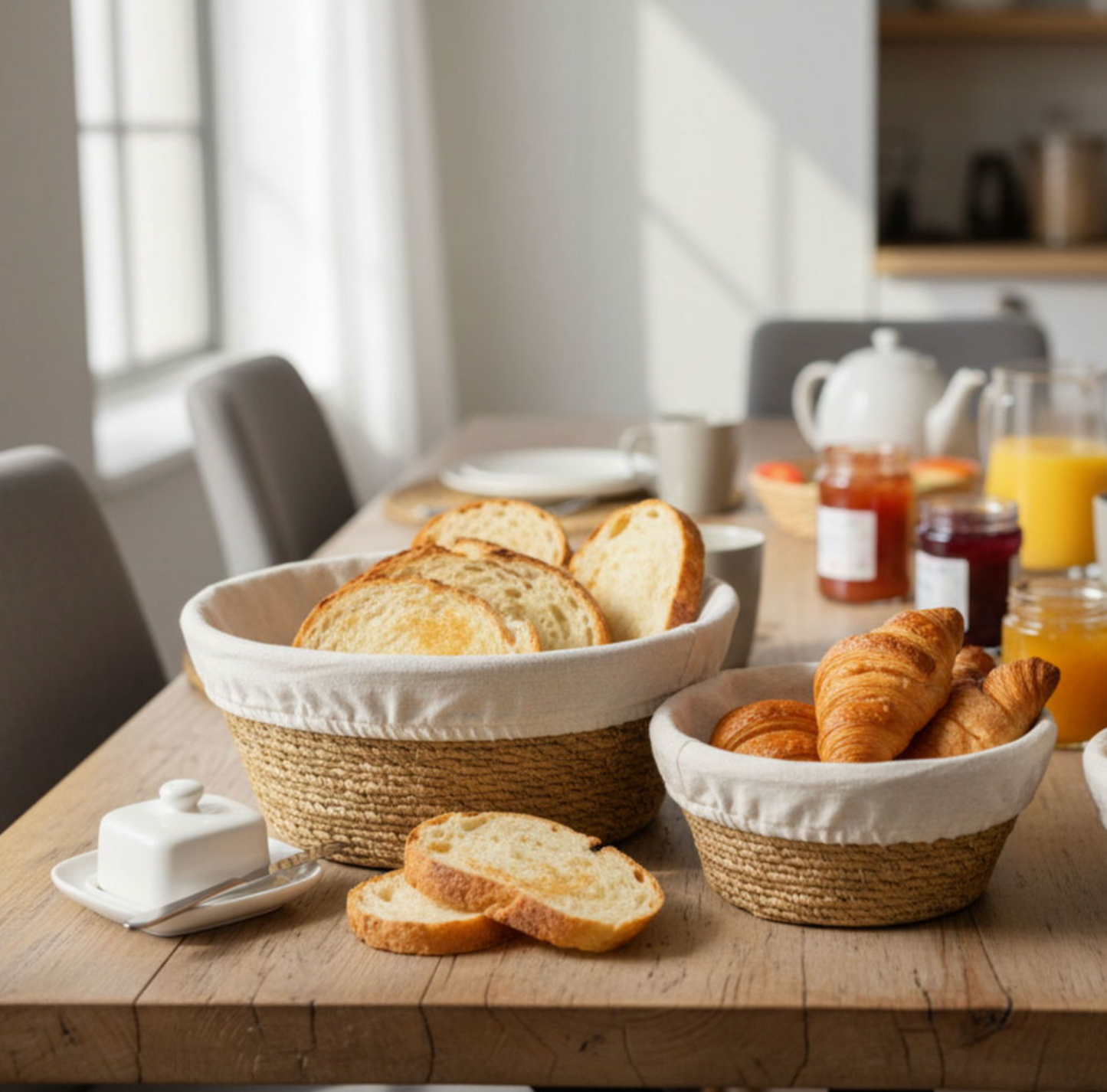 Bröd- och förvaringskorgar - Set om 3 st