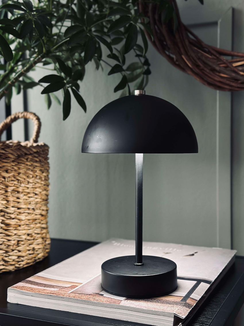 Bordslampa med touch - Svart