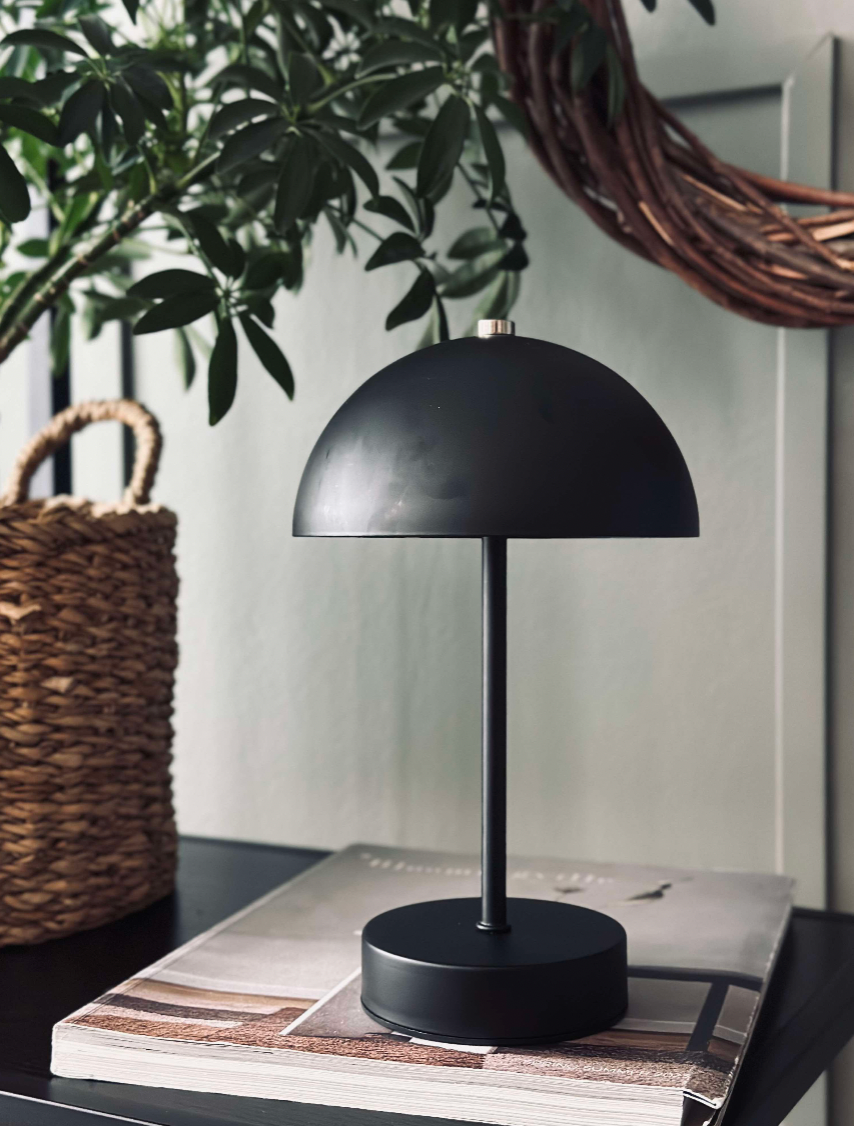 Bordslampa med touch - Svart
