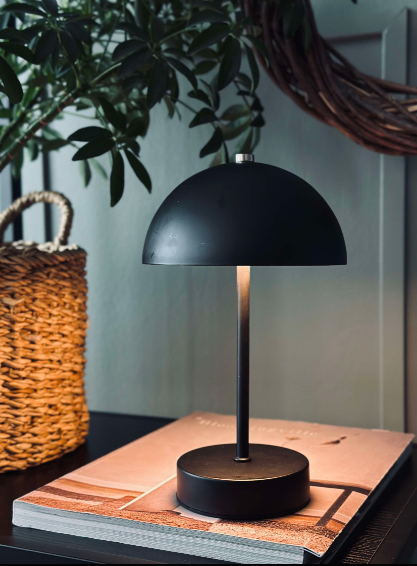 Bordslampa med touch - Svart
