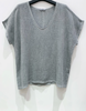T-shirt Cozy linmix - Stone grey