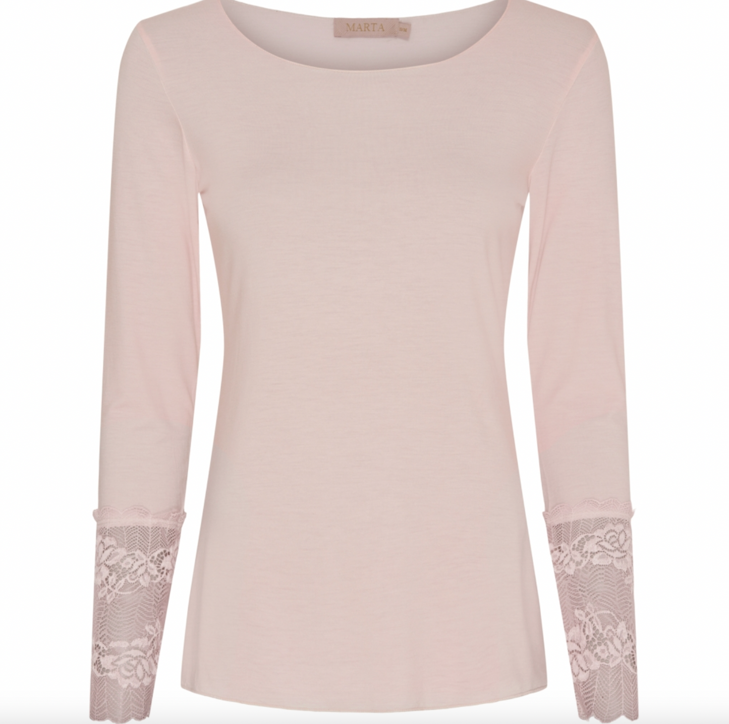 Blus BASIS med spetsdetaljer – Cipria