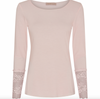 Blus BASIS med spetsdetaljer – Cipria