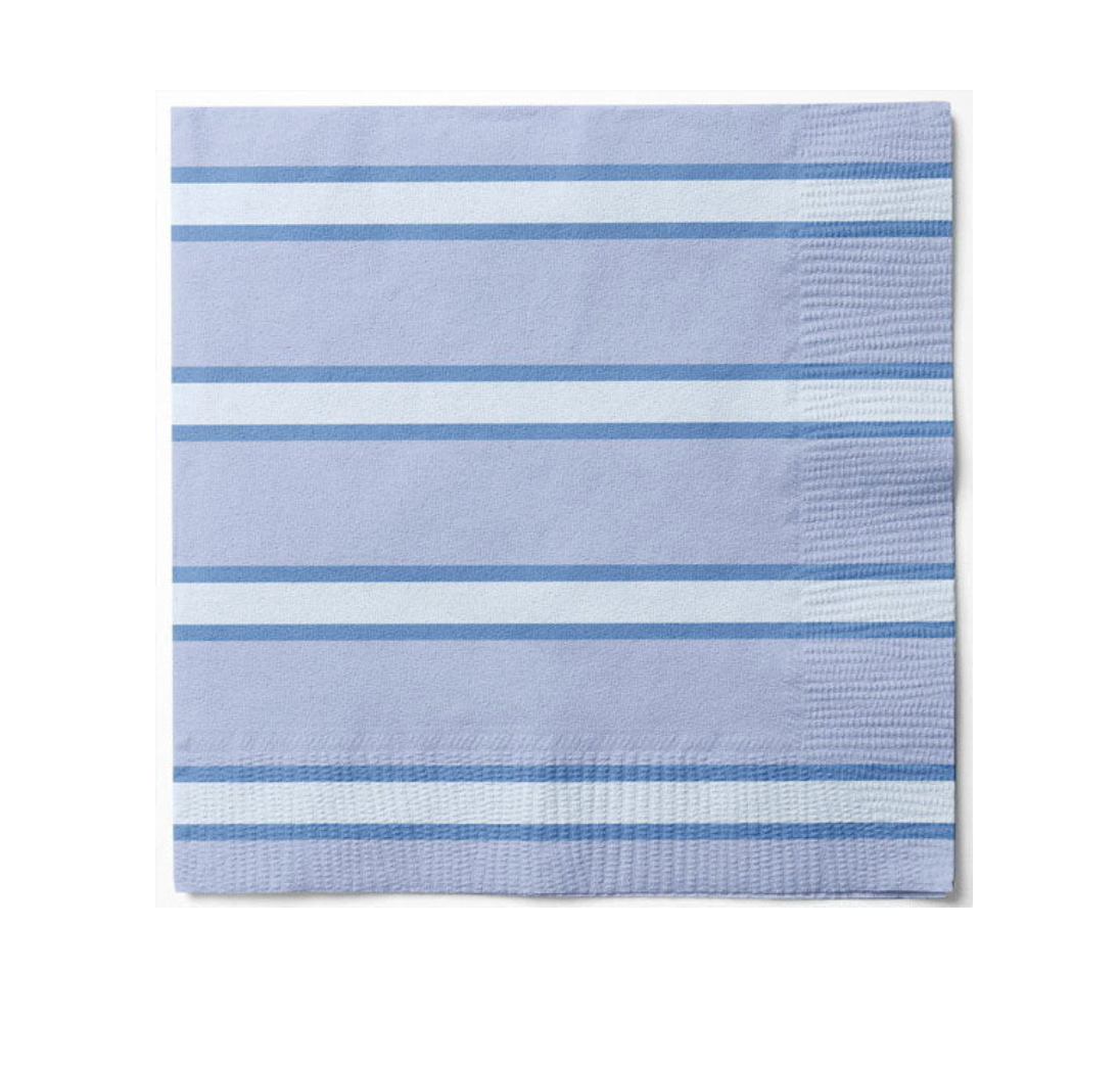 Servetter blue strip - 20 st