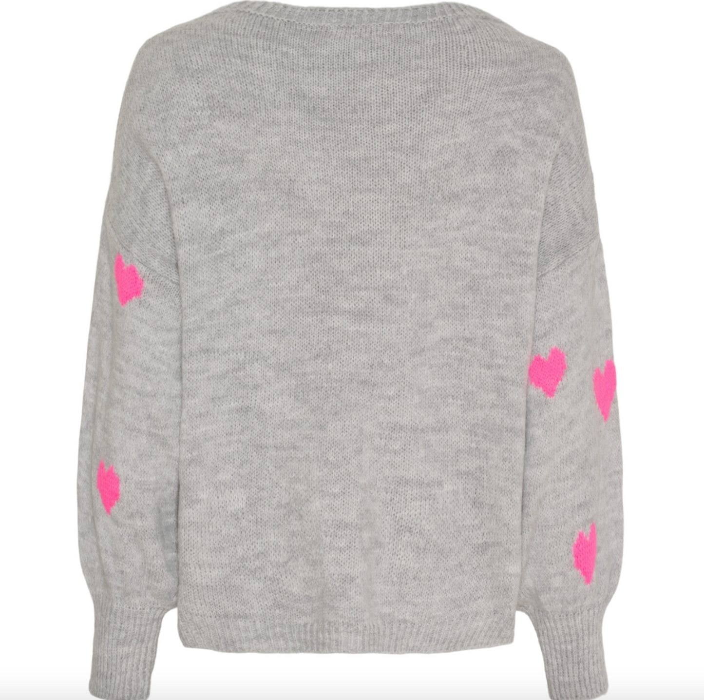 Stickad Clover Knit - Grey