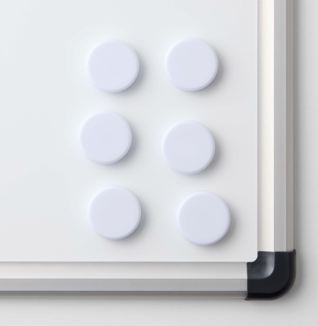 Magneter till whiteboards - Vit 6 st