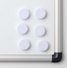 Magneter till whiteboards - Vit 6 st