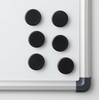 Magneter för whiteboards - Svart 6 st