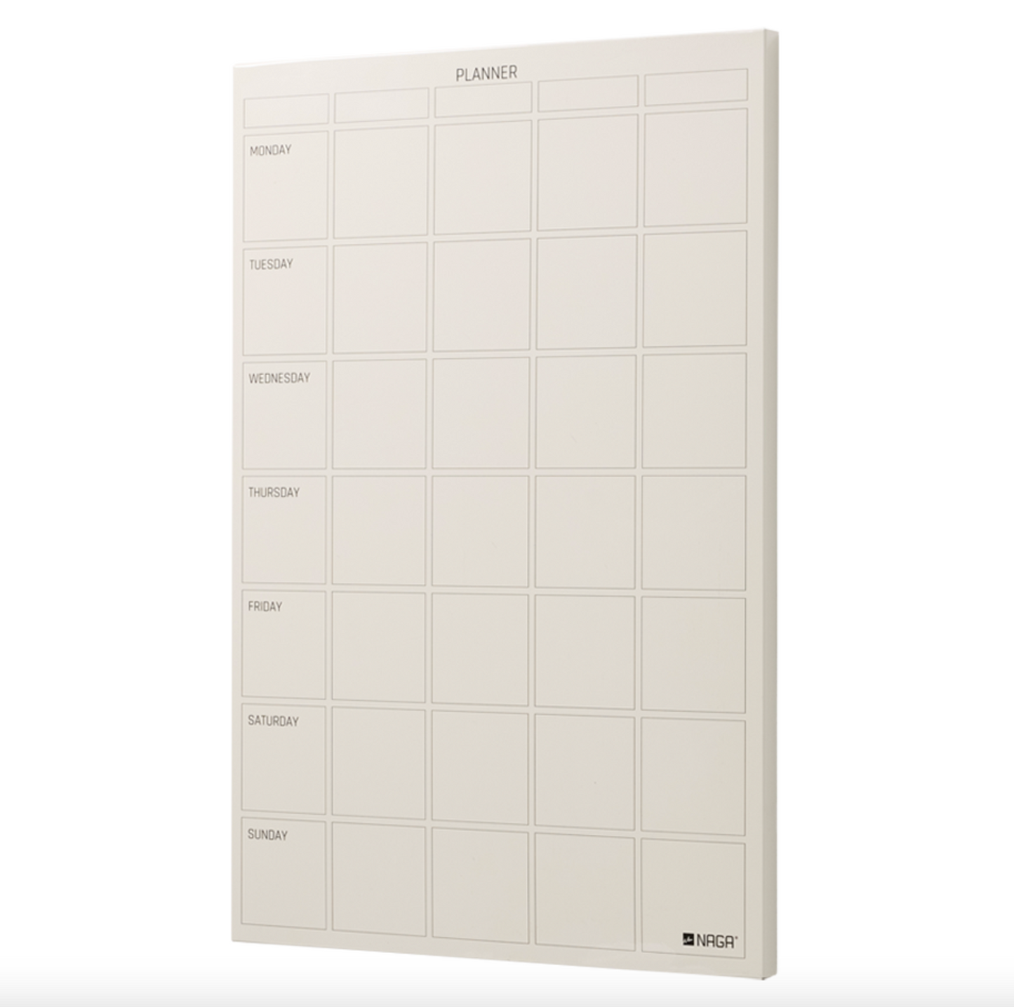 Magnetisk tavla beige - Veckoplanerare