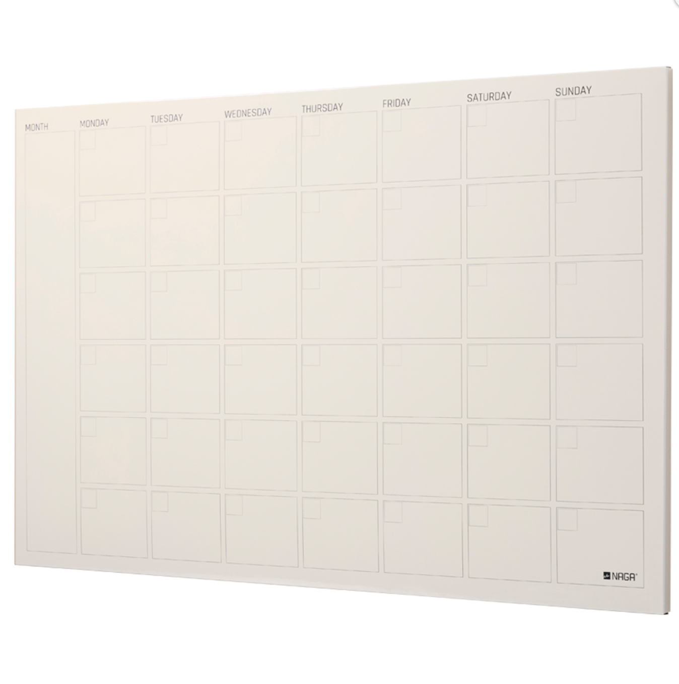 Tavla magnetisk beige - Månadsplanerare