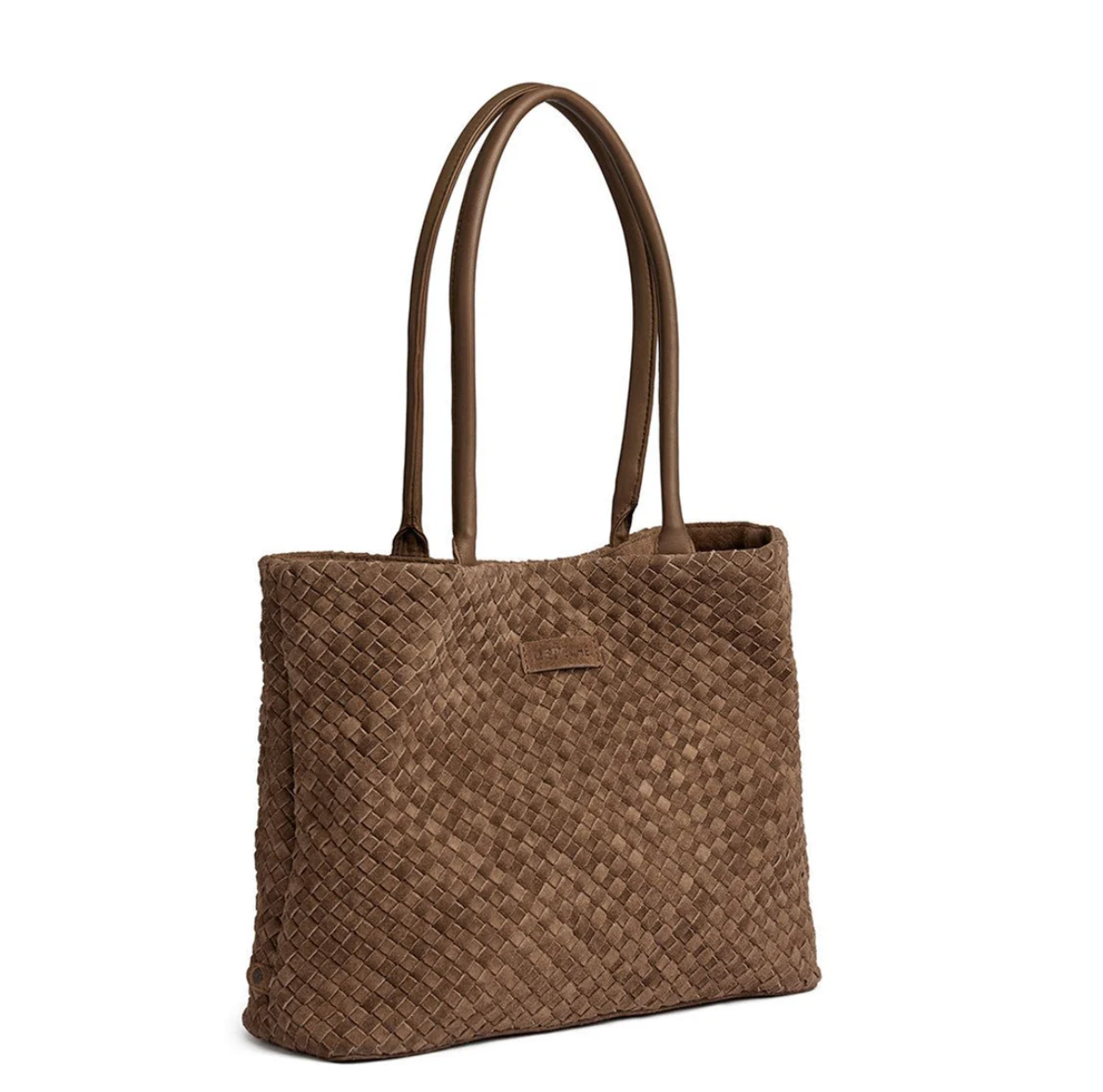 Handflätad mockahandväska - Mud