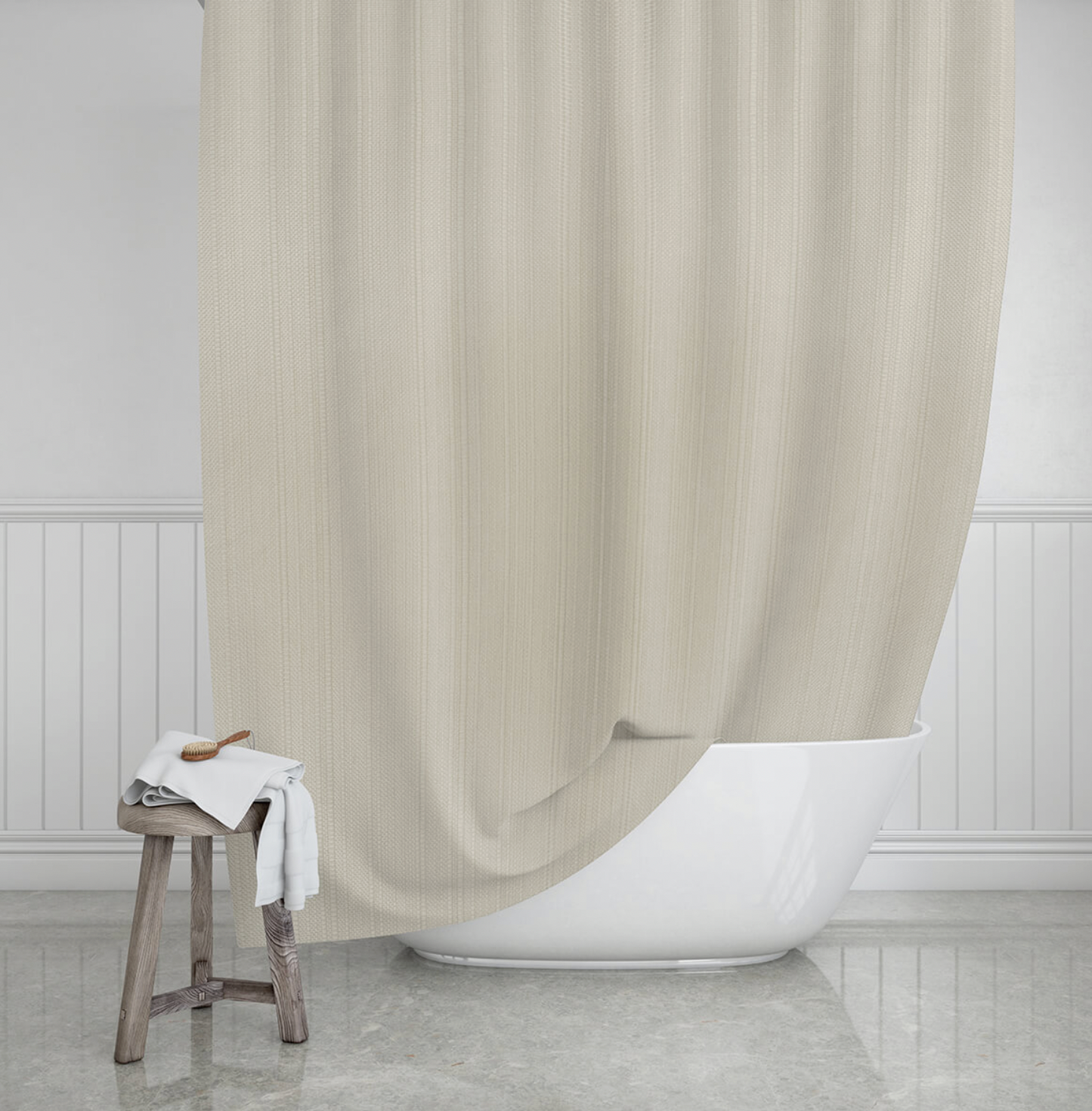 Duschdraperi Estia sand - 180x200