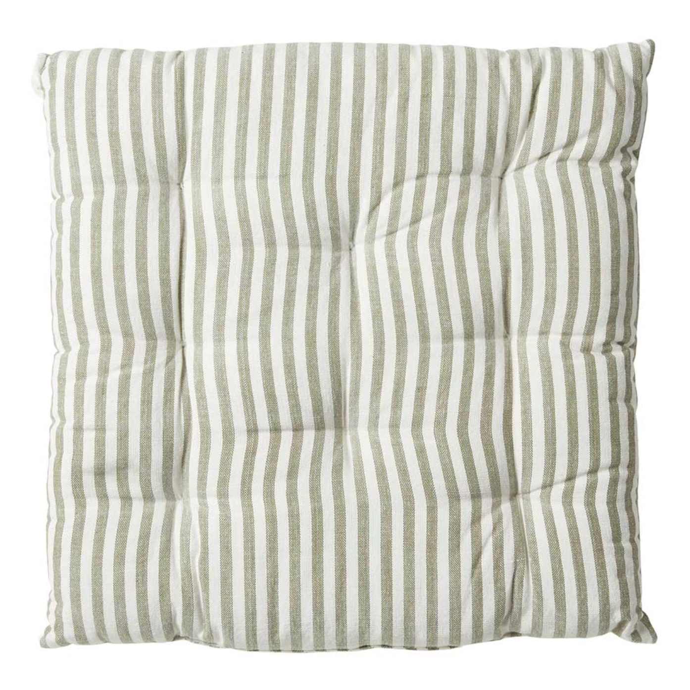 Trädgårdskudde futon – Randig salviagrön 40×40