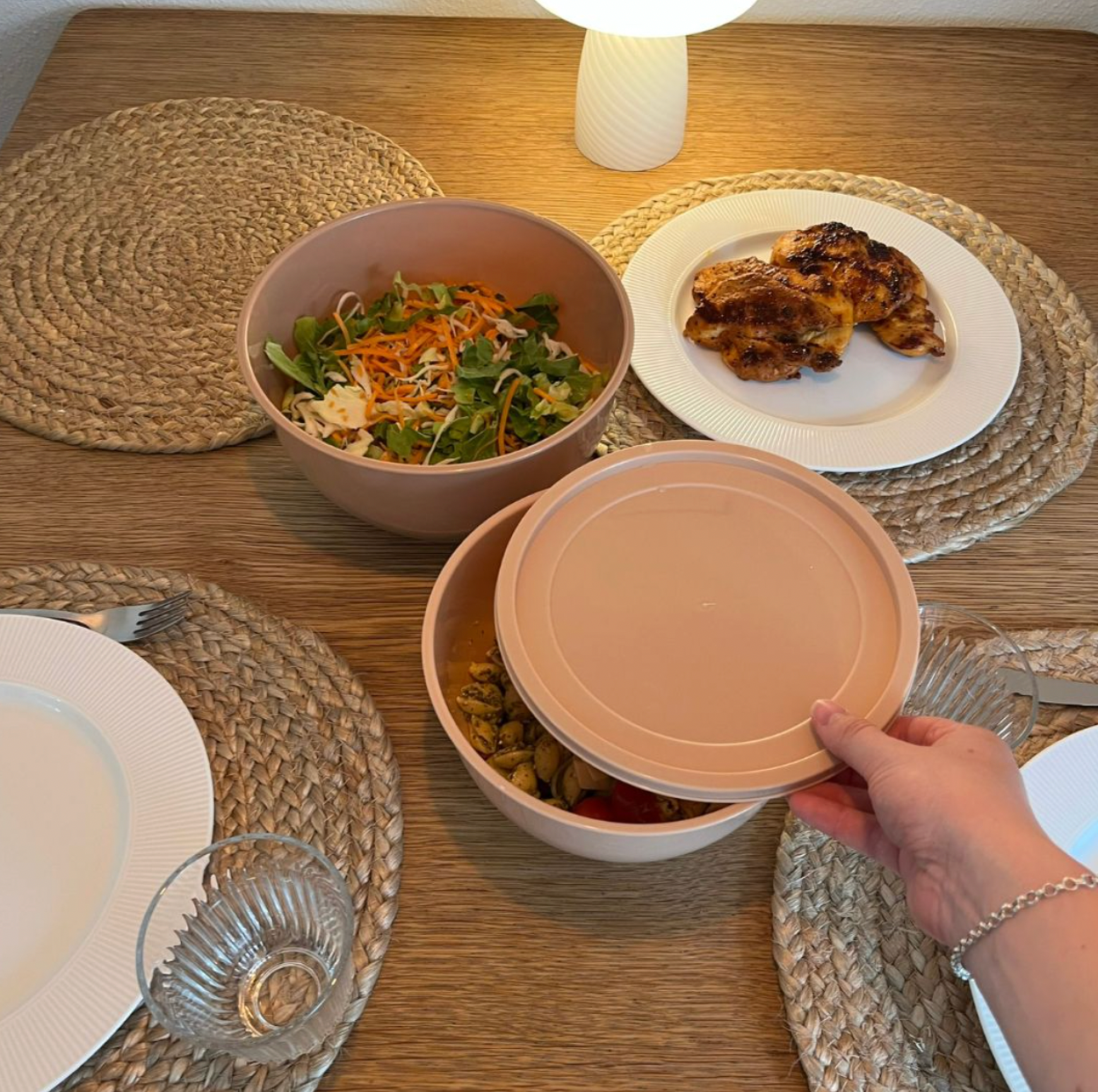 Skåle med låg – Sæt med 5 skåle