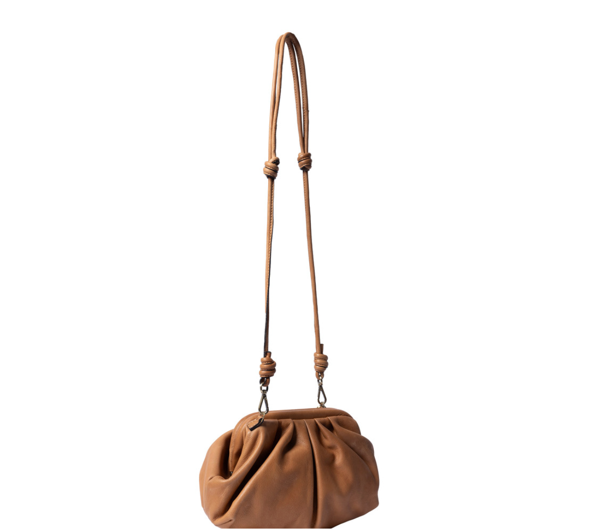Clutch / skinnväska Noha big cognac