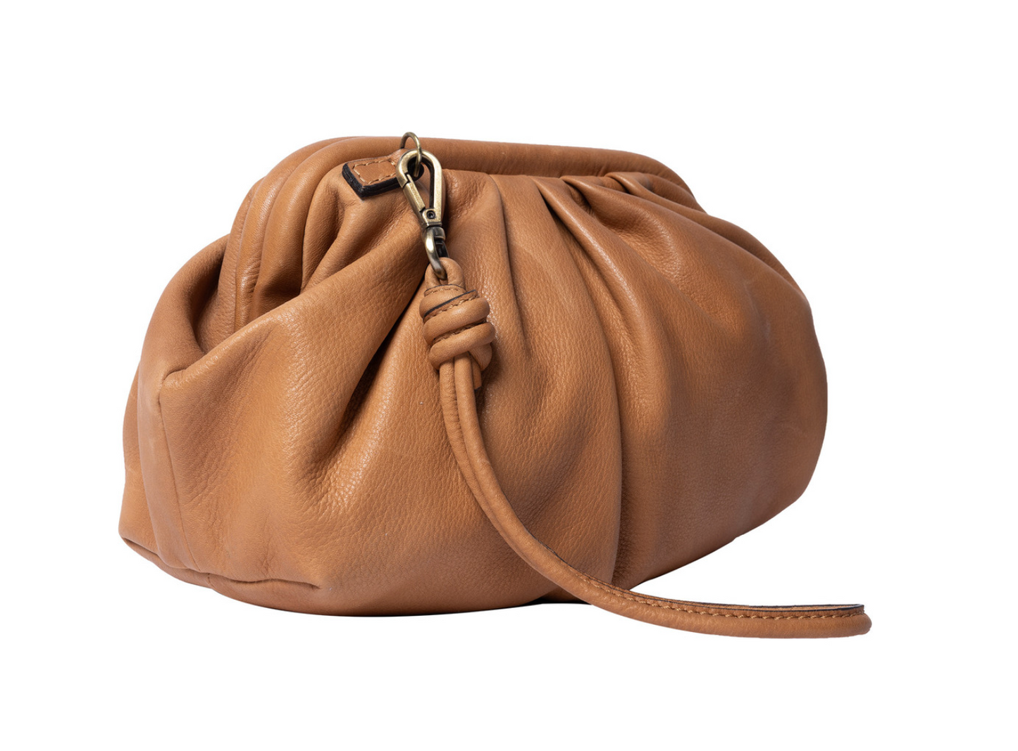 Clutch / skinnväska Noha big cognac