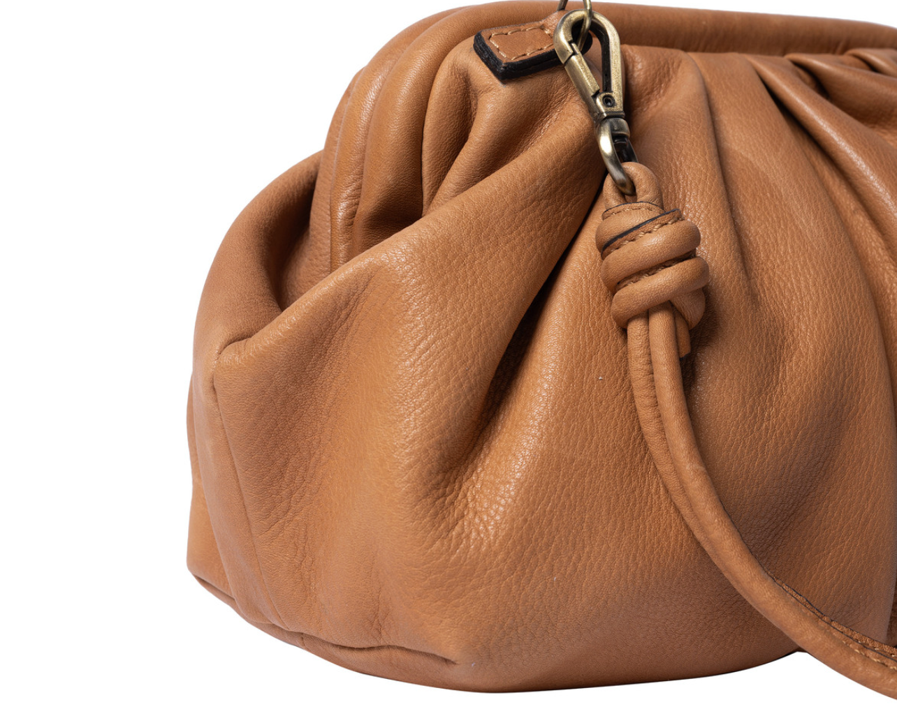 Clutch / skinnväska Noha big cognac