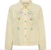 Jacka med broderi - yellow