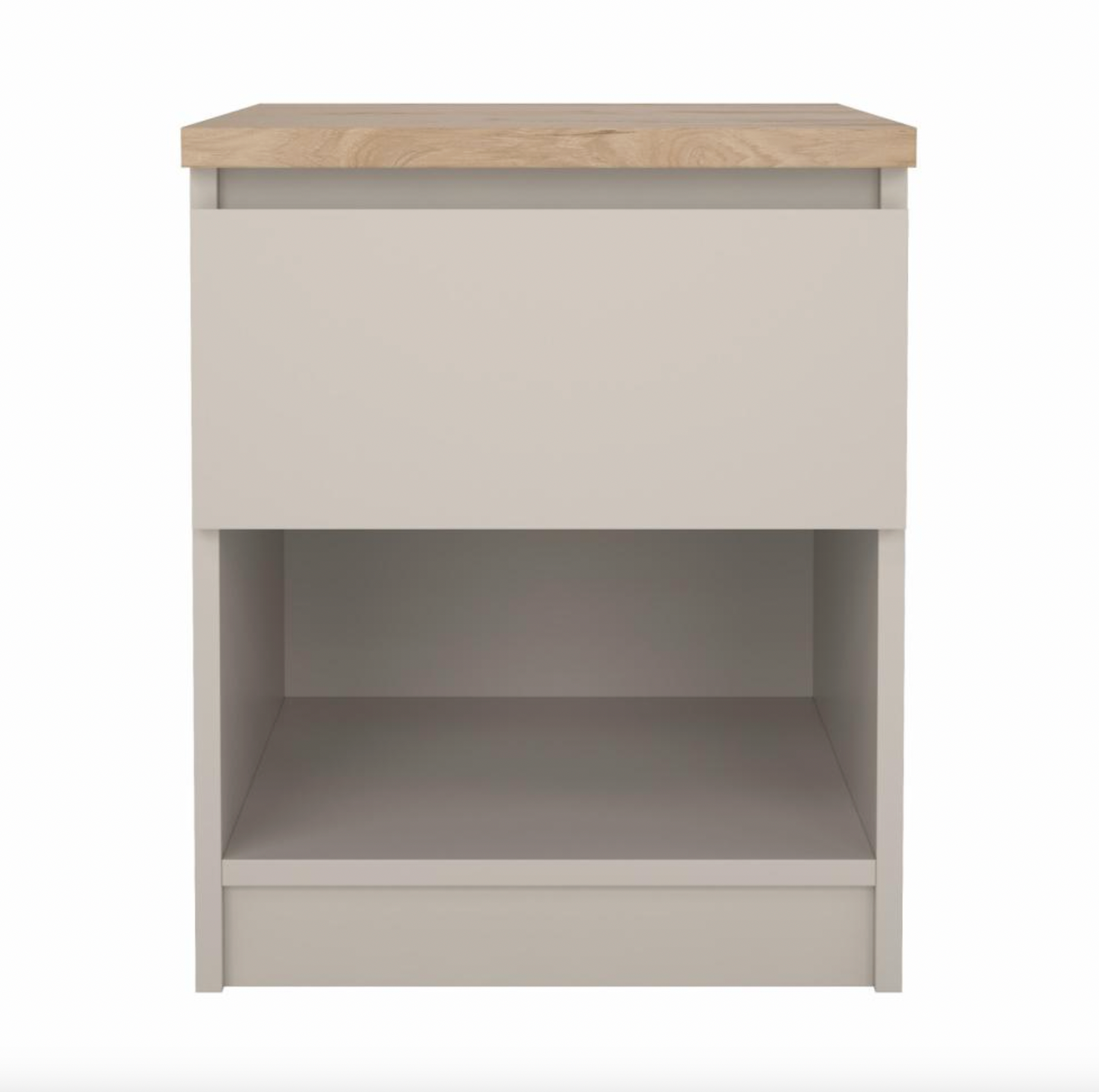 Sängbord - Hickory / cashmere med 1 låda