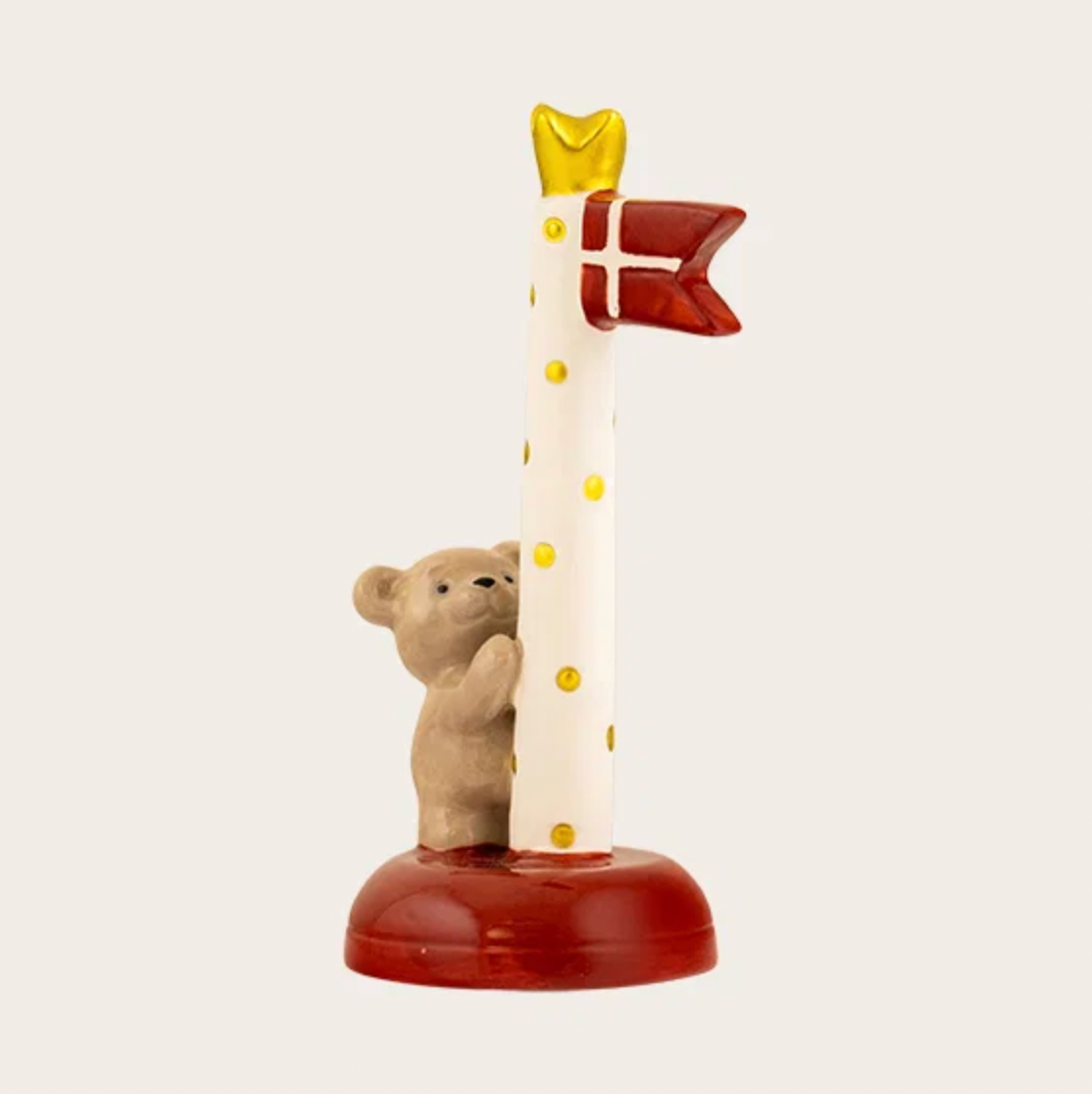 Flagga keramik – Bamse 14 cm
