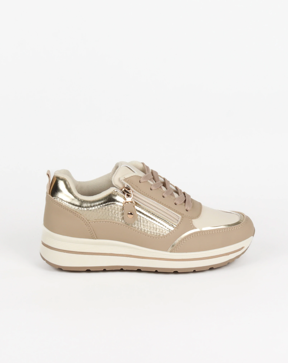 Sneakers Bottine Taupe
