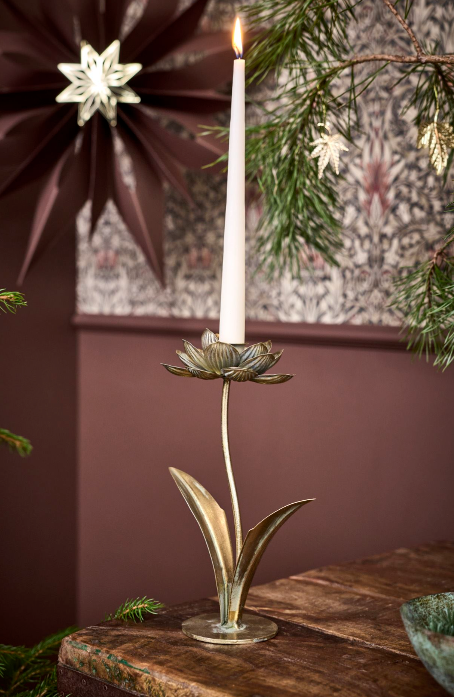 Ljusstake golden flower