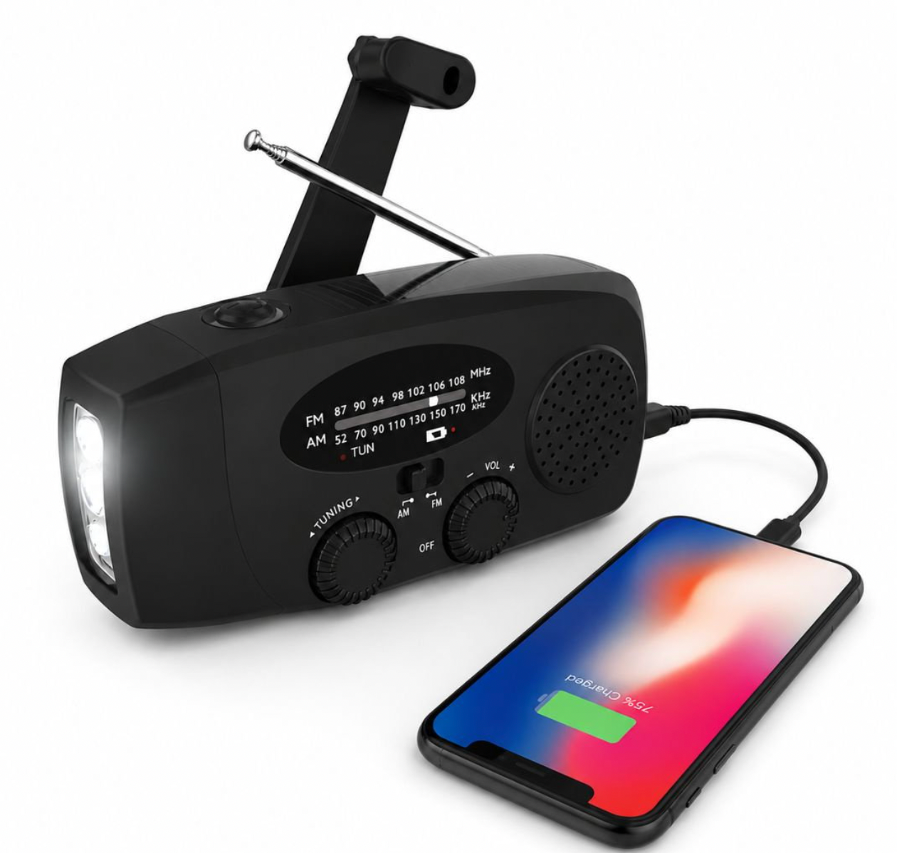 Nödradio med powerbank