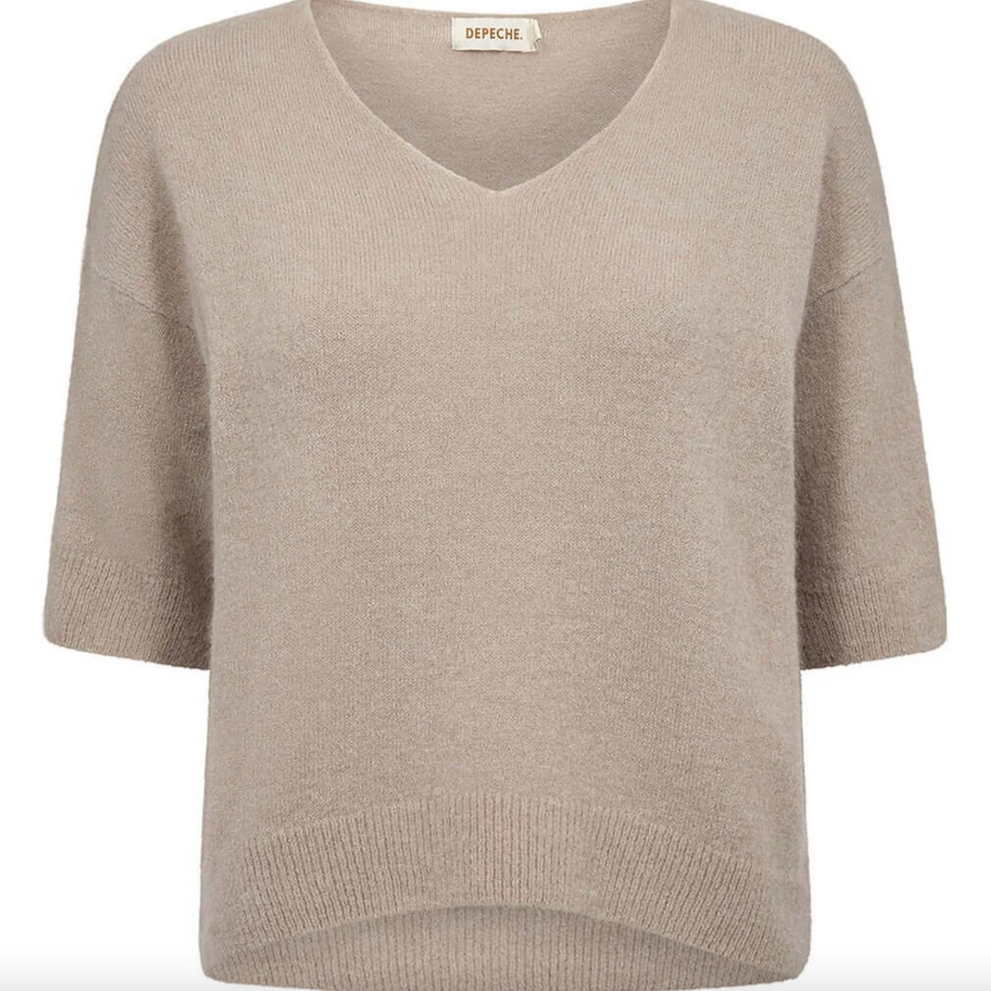 Stickad Alpaca v-ringad - Depeche