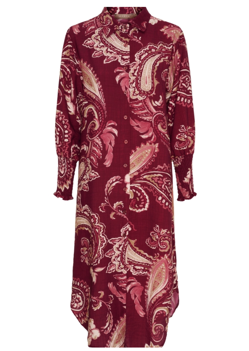 Klänning Moss Bordeaux