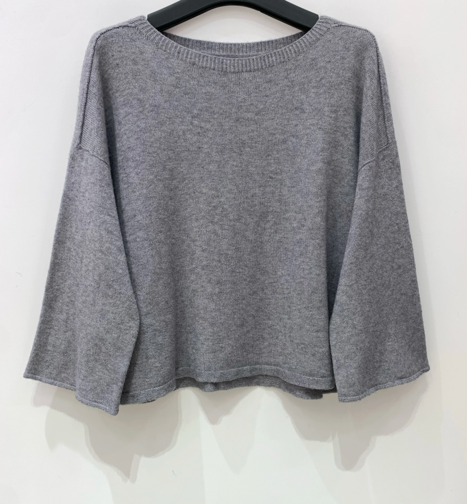 Tröja med 3/4-ärmar - Grey