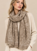 Tørklæde Cashmere mix - taupe