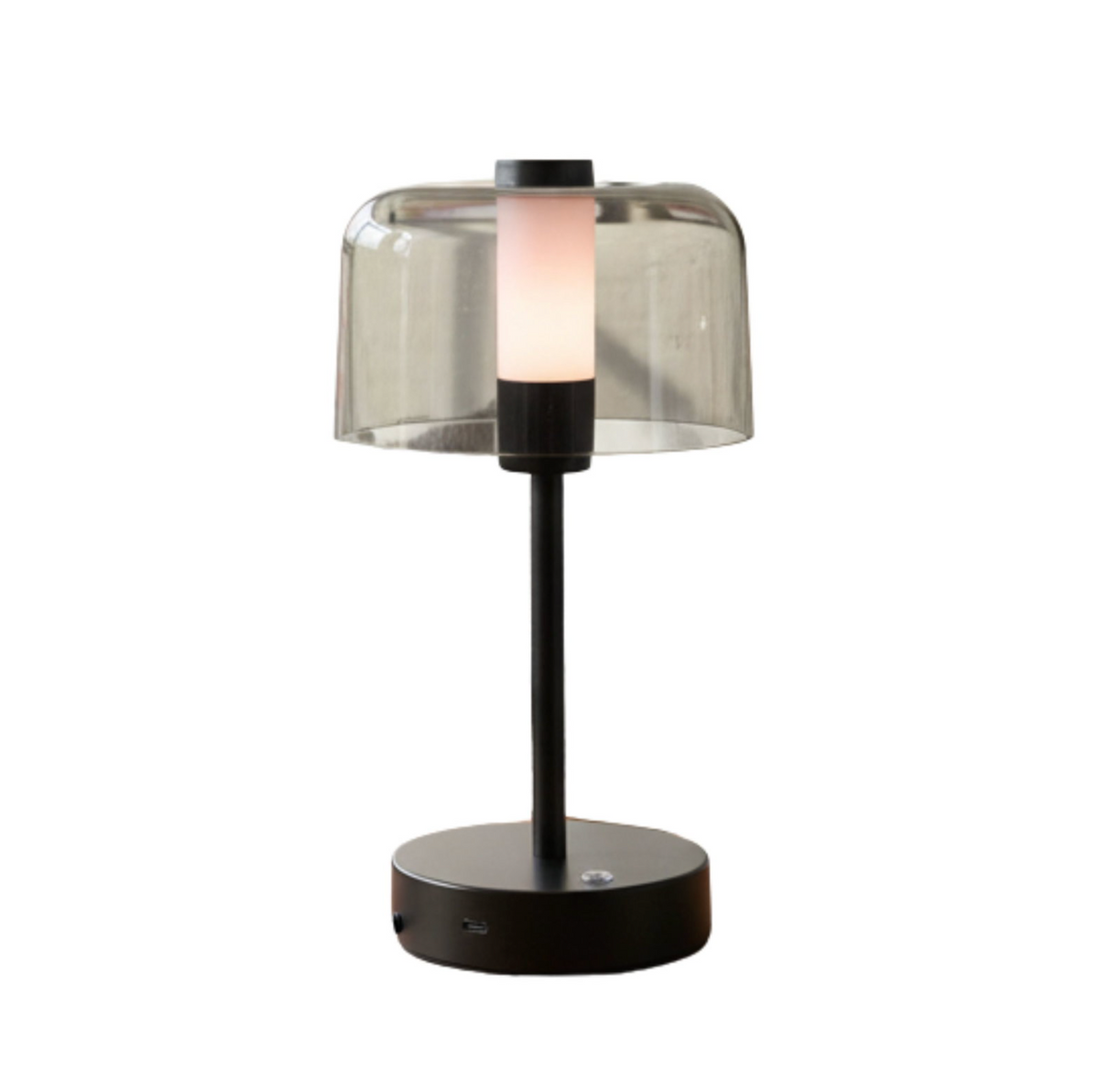 Bordslampa laddningsbar – svart