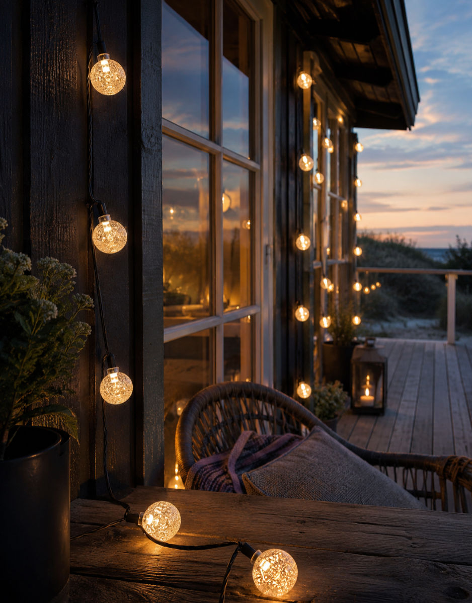 Ljusslinga Bella med solceller - 50 LED