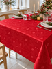 Julduk Jacquard - Röd 240cm – Röd Jacquard Duk