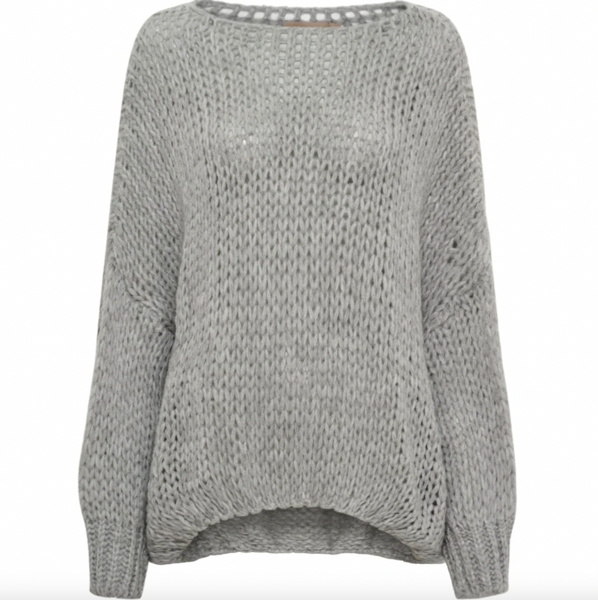 Stickad Lumina Grigio – Grå stickad tröja