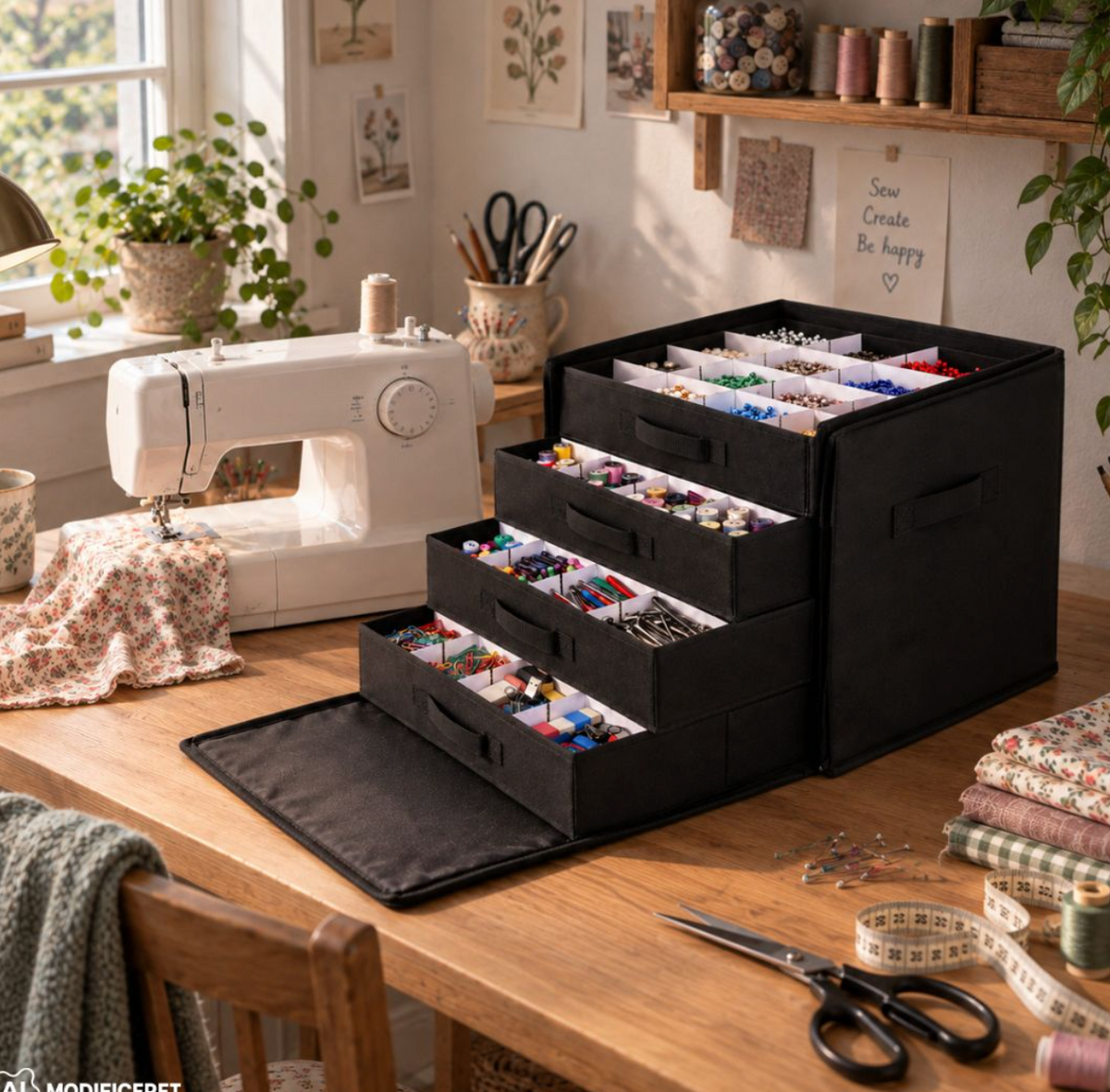 Förvaringsbox med indelade lådor – för julkulor