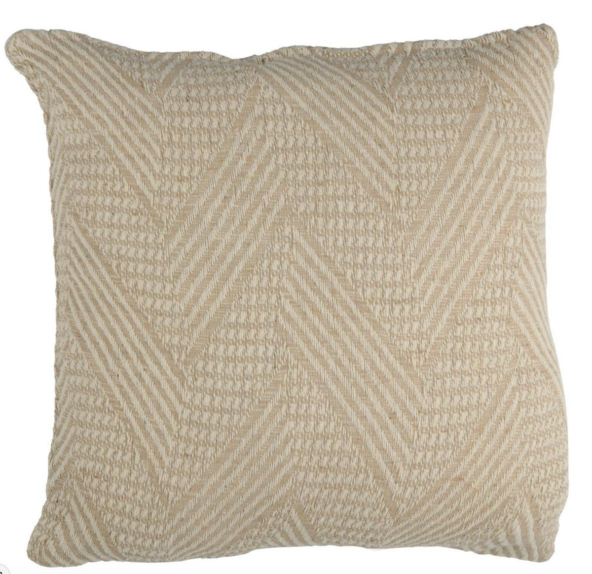 Kudde med fyllning 45x45 cm - Grafisk Beige