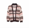 Cardigan CALANA – Randig stickad cardigan
